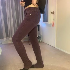 Rag & bone burgundy skinny jeans size 26